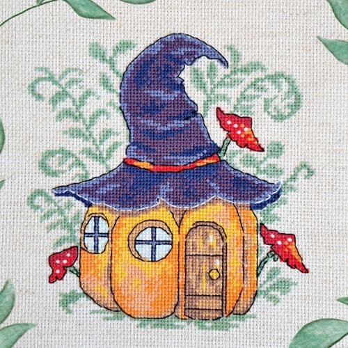 Pumpkin Cottage cross stitch chart by Artmishka Cross Stitch