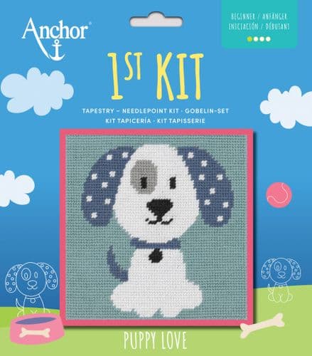 Puppy Love 1st Kit Tapestry Kit by Anchor