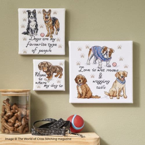 Puppy Love Canine Canvases WOXS Issue 343 project pack