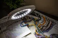 PURElite LED Magnifying 4-in-1 Crafters Lamp - European