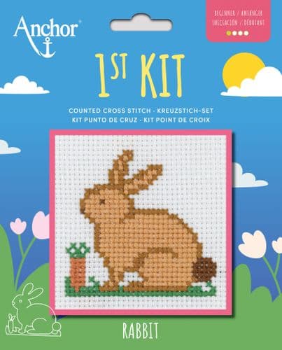 Rabbit 1st Kit Counted Cross Stitch Kit by Anchor