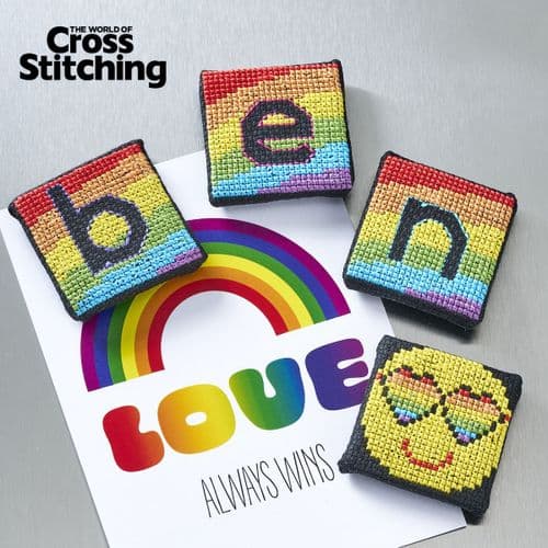 Rainbow ABC Alphabet WOXS Issue 372 project pack