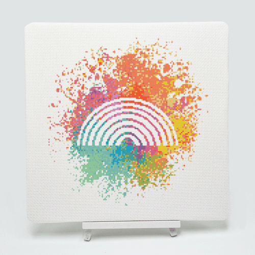Rainbow by Meloca Designs printed cross stitch chart