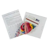 Rainbow counted cross stitch kit