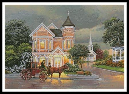 Rainy Afternoon  by Artecy printed cross stitch chart