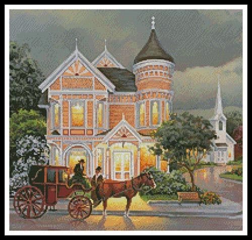 Rainy Afternoon (Crop) by Artecy printed cross stitch chart