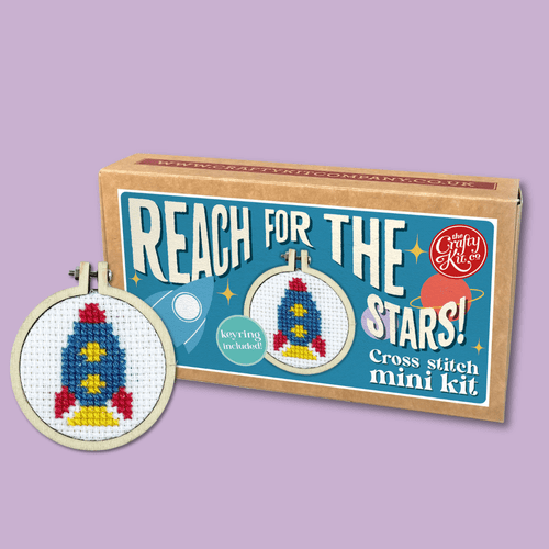 Reach For the Stars! Matchbox Mini Cross Stitch Kit
