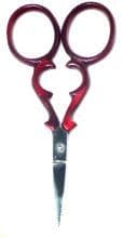 Red Metallic Embroidery Scissors