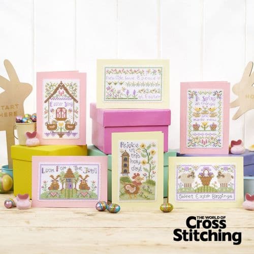 Rejoice with Stitch Easter Cards WOXS Issue 370 project pack