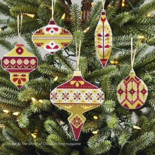 Retro Baubles WOXS Issue 313 December 2021 project pack
