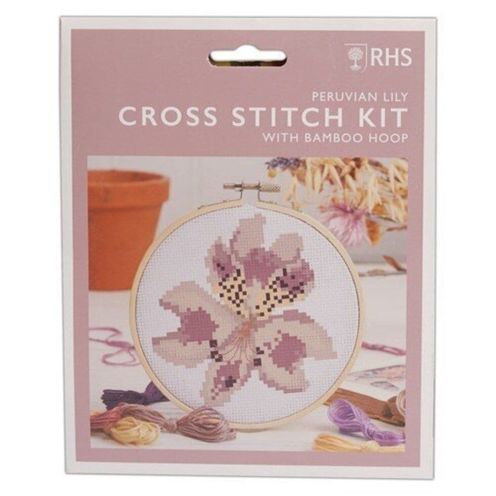 RHS Peruvian Lily cross stitch kit