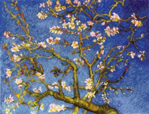 RIOLIS Almond Blossoms - Van Gogh Counted Cross Stitch Kit