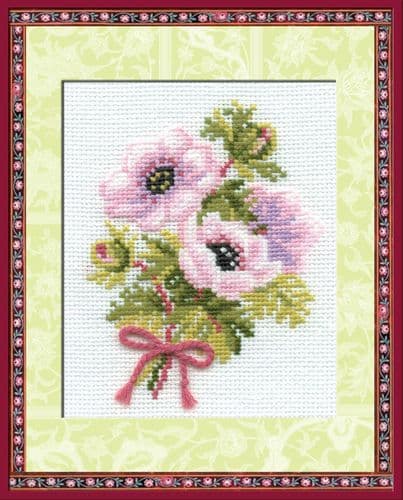RIOLIS Anemones Counted Cross Stitch Kit