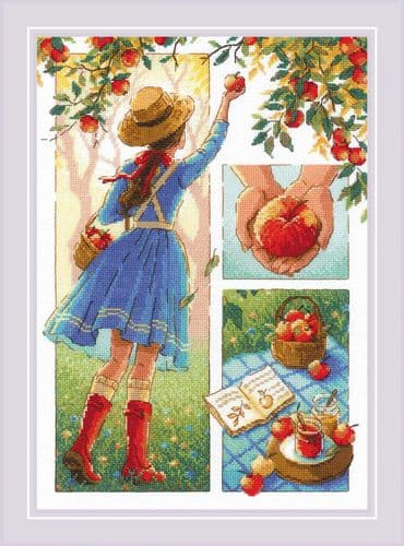 RIOLIS Apple Day Counted Cross Stitch Kit
