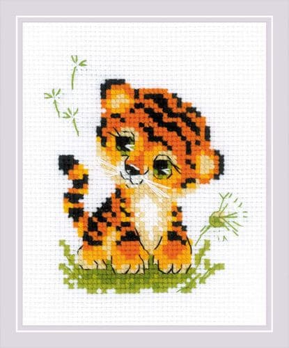 RIOLIS Baby Tiger Counted Cross Stitch Kit