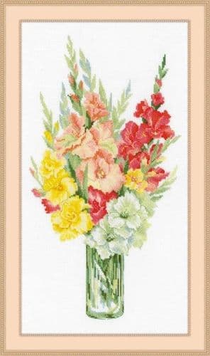 RIOLIS Bouquet of Gladioli Counted Cross Stitch Kit