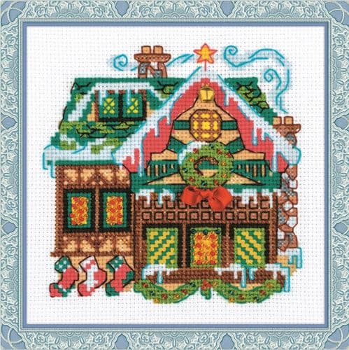 RIOLIS Cabin with a Bell Counted Cross Stitch Kit