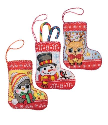RIOLIS Christmas Stockings Counted Cross Stitch Kit