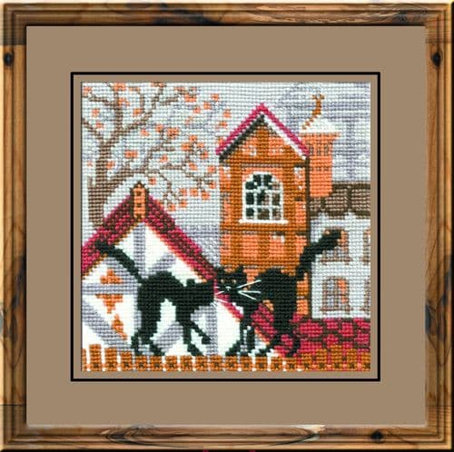 RIOLIS City Cats Autumn Counted Cross Stitch Kit