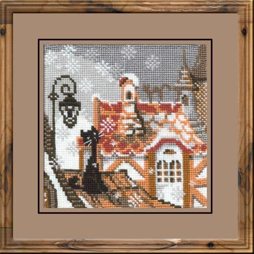 RIOLIS City Cats Winter Counted Cross Stitch Kit