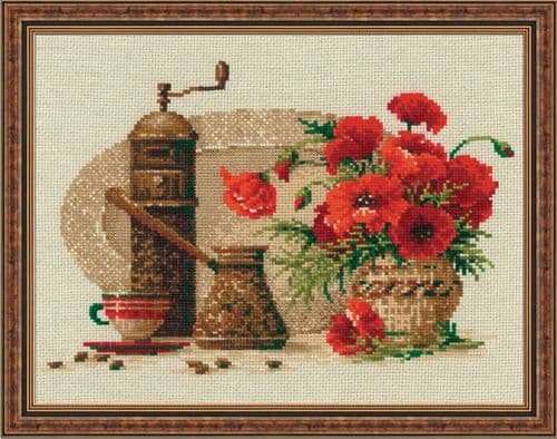 RIOLIS Coffee Counted Cross Stitch Kit