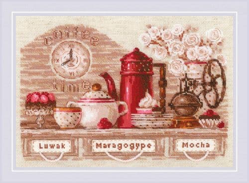 RIOLIS Coffee Time Counted Cross Stitch Kit