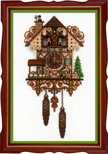 RIOLIS Cuckoo Clock Counted Cross Stitch Kit