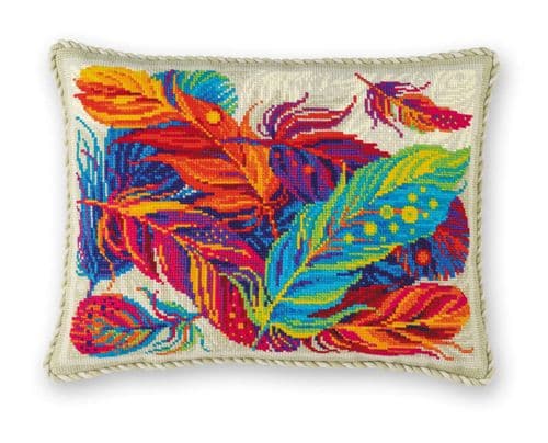 RIOLIS Feathers (cushion) Counted Cross Stitch Kit
