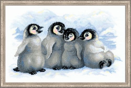 RIOLIS Funny Penguins Counted Cross Stitch Kit