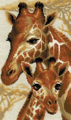 RIOLIS Giraffes Counted Cross Stitch Kit