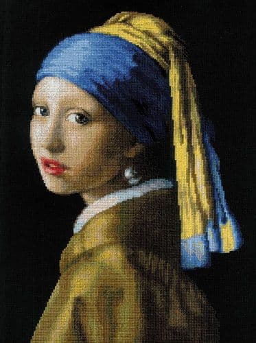RIOLIS Girl with a Pearl Earring - Vermeer Counted Cross Stitch Kit