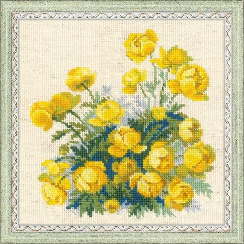 RIOLIS Globe Flower Counted Cross Stitch Kit