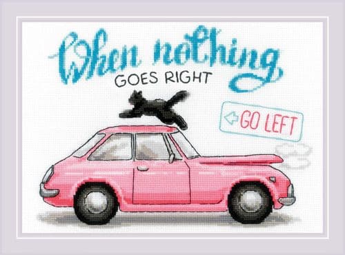 RIOLIS Go Left Counted Cross Stitch Kit