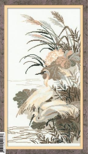 RIOLIS Herons Counted Cross Stitch Kit