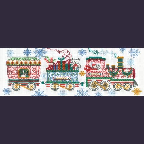 RIOLIS Holiday Train Counted Cross Stitch Kit