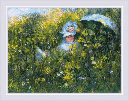 RIOLIS In the Meadow - Monet Counted Cross Stitch Kit