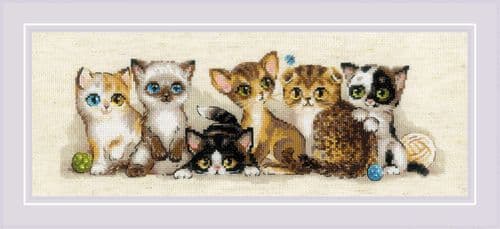 RIOLIS Kittens Counted Cross Stitch Kit