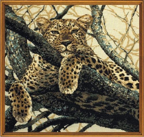 RIOLIS Leopard Counted Cross Stitch Kit