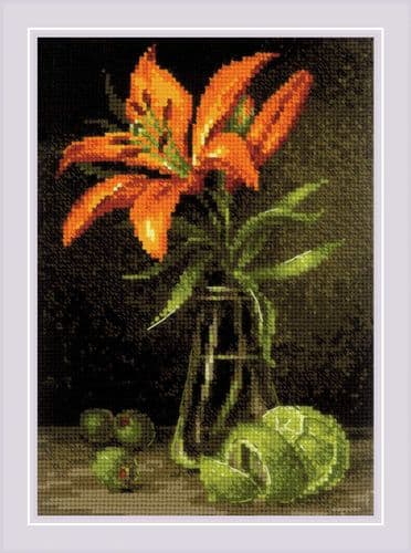 RIOLIS Lily and Lime Counted Cross Stitch Kit