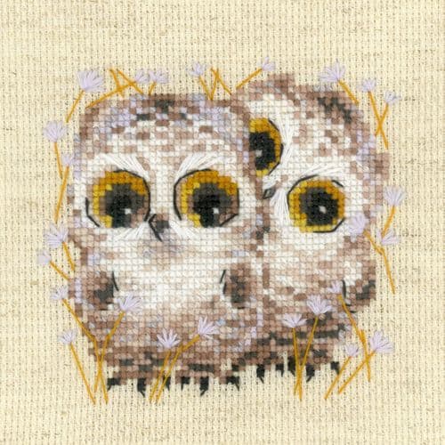 RIOLIS Little Owls Counted Cross Stitch Kit