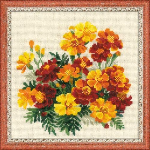 RIOLIS Marigolds Counted Cross Stitch Kit