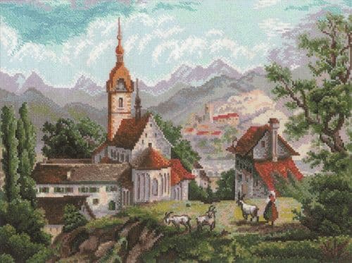 RIOLIS Monastery Counted Cross Stitch Kit