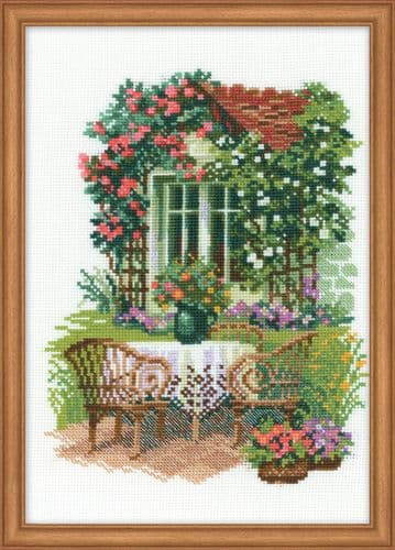 RIOLIS Morning at the Cottage Counted Cross Stitch Kit