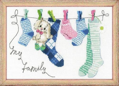 RIOLIS My Family Counted Cross Stitch Kit