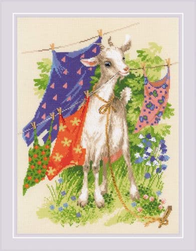 RIOLIS Naughty Goat Counted Cross Stitch Kit