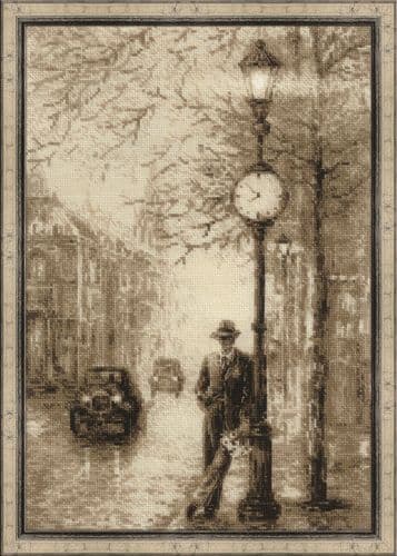 RIOLIS Old Photo - Waiting Counted Cross Stitch Kit