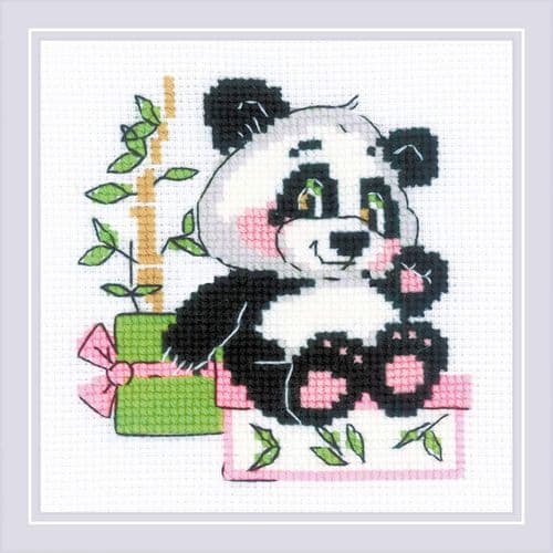 RIOLIS Panda Gift Counted Cross Stitch Kit