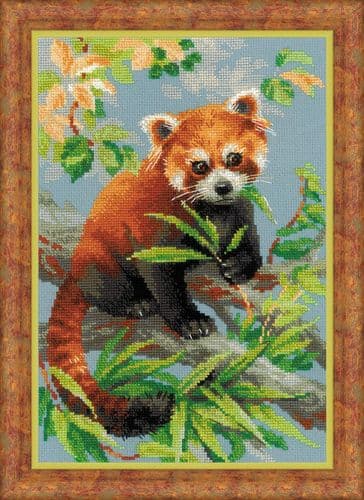 RIOLIS Red Panda Counted Cross Stitch Kit