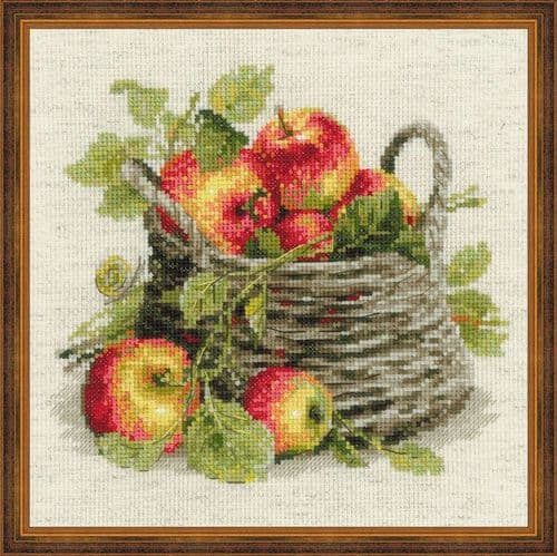 RIOLIS Ripe Apples Counted Cross Stitch Kit