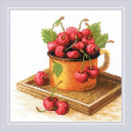 RIOLIS Ripe Cherry Counted Cross Stitch Kit